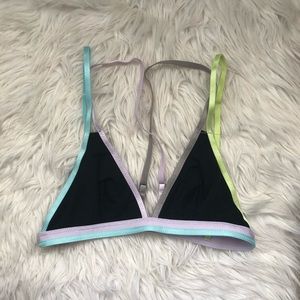 NWOT Free People colorful triangle Bralette